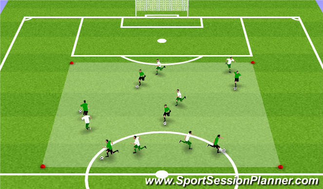 Football/Soccer Session Plan Drill (Colour): Astronaut Training