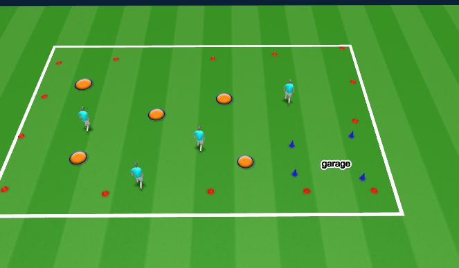 Football/Soccer Session Plan Drill (Colour): Arrival Activity/Warm Up 