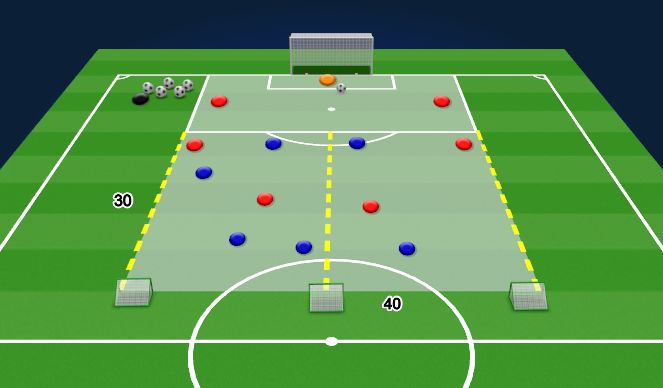 Football/Soccer Session Plan Drill (Colour): Animation 5