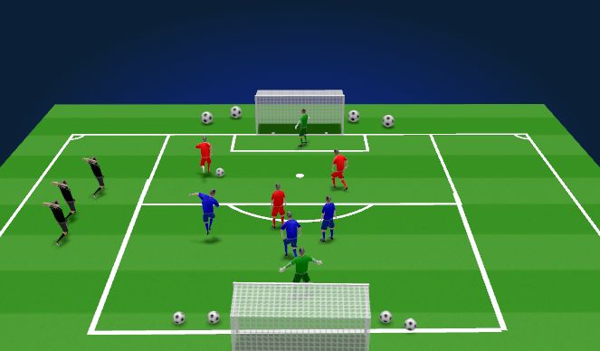 Football/Soccer Session Plan Drill (Colour): WIN AND STAY ON