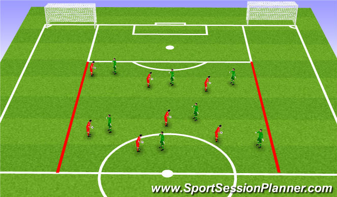 Football/Soccer Session Plan Drill (Colour): Screen 1