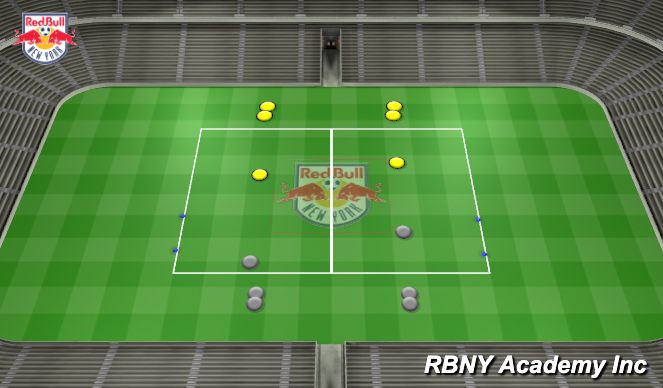 Football/Soccer Session Plan Drill (Colour): Main Activity