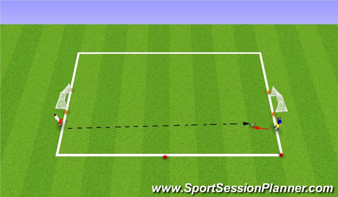 Football/Soccer Session Plan Drill (Colour): Game conditioned