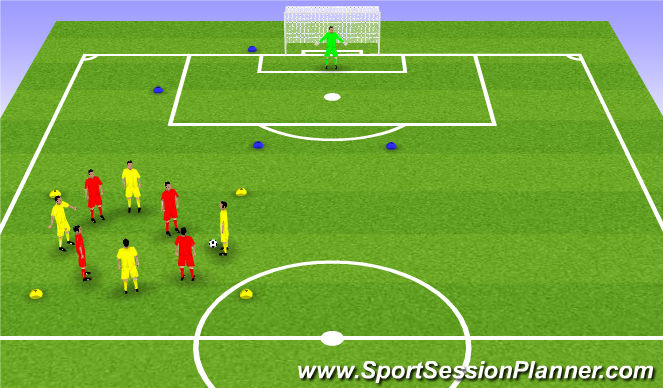 Football/Soccer Session Plan Drill (Colour): 3 / 4. Possession