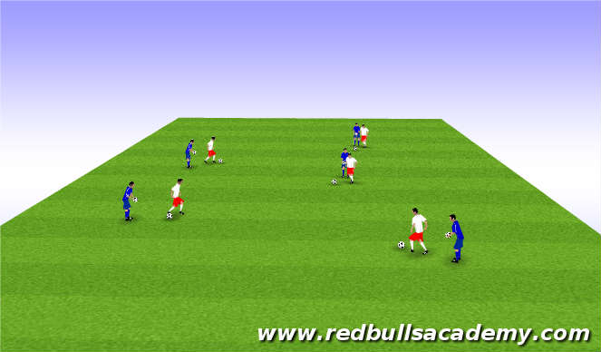 Football/Soccer Session Plan Drill (Colour): Turning Tag