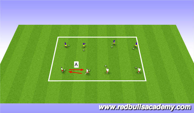 Football/Soccer Session Plan Drill (Colour): Warm Up