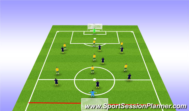 Football/Soccer Session Plan Drill (Colour): Training Game