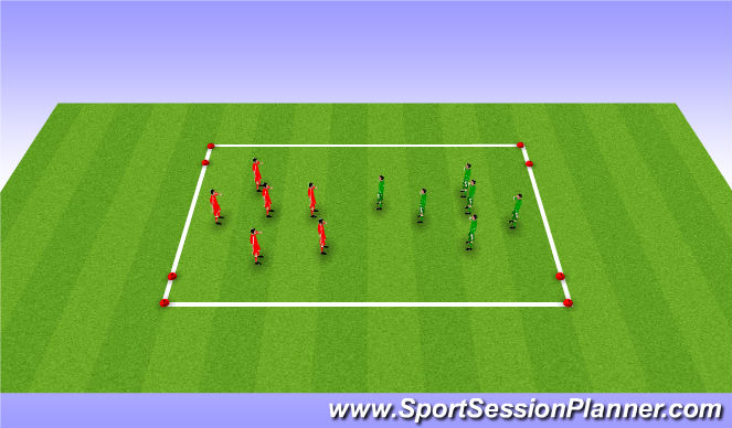 Football/Soccer Session Plan Drill (Colour): Play