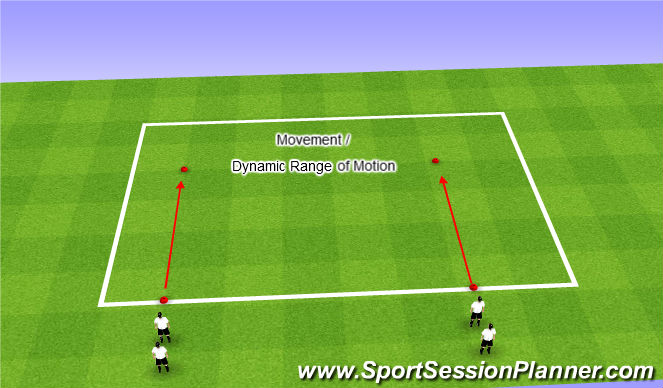 Football/Soccer Session Plan Drill (Colour): Warm Up