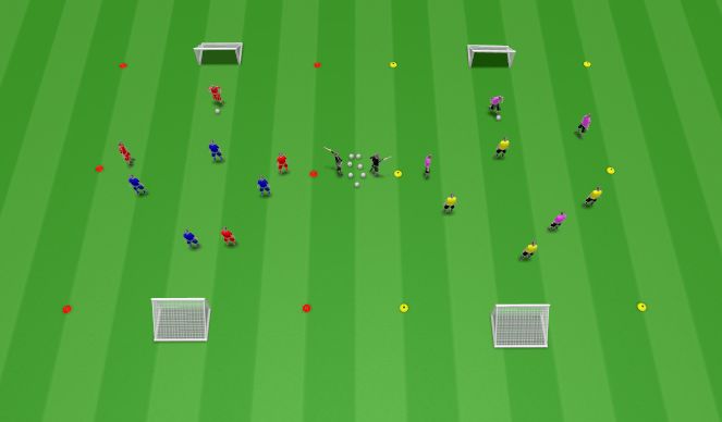 Football/Soccer Session Plan Drill (Colour): Small Sided Tournament