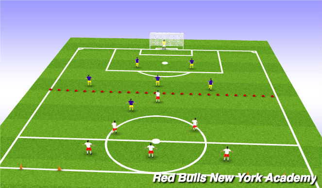 Football/Soccer Session Plan Drill (Colour): Conditioned Game II