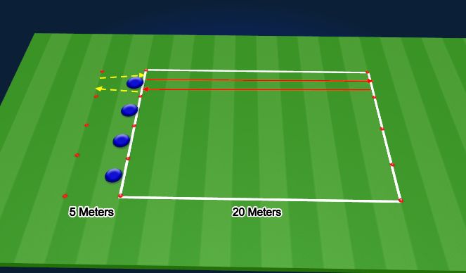 Football/Soccer Session Plan Drill (Colour): Nike Sparq Beep Test