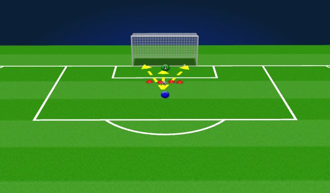 Football/Soccer Session Plan Drill (Colour): Fast Reactions - Cone Roll Chaos