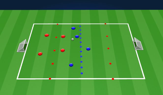 Football/Soccer Session Plan Drill (Colour): SSG