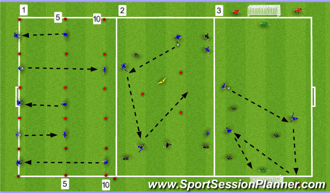 Football/Soccer Session Plan Drill (Colour): Screen 1