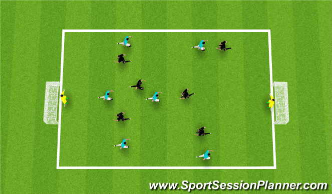 Football/Soccer Session Plan Drill (Colour): Screen 5