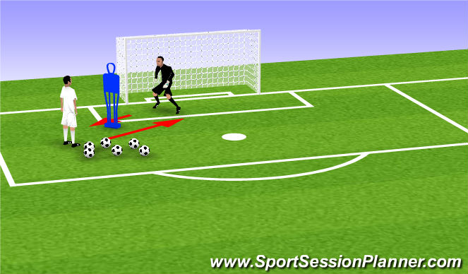 Football/Soccer Session Plan Drill (Colour): 5
