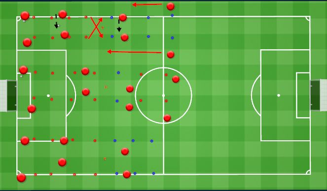 Football/Soccer Session Plan Drill (Colour): Ball Mastery - Warm up 