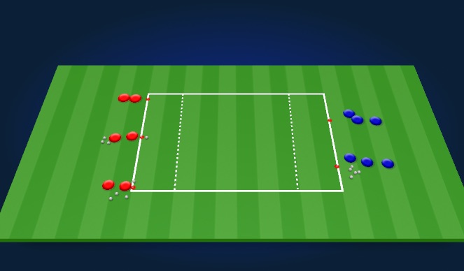 Football/Soccer Session Plan Drill (Colour): Skill - Wave Game