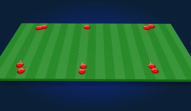 Football/Soccer Session Plan Drill (Colour): unopposed skills
