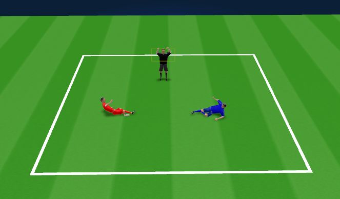 Football/Soccer Session Plan Drill (Colour): Warm-up (10)