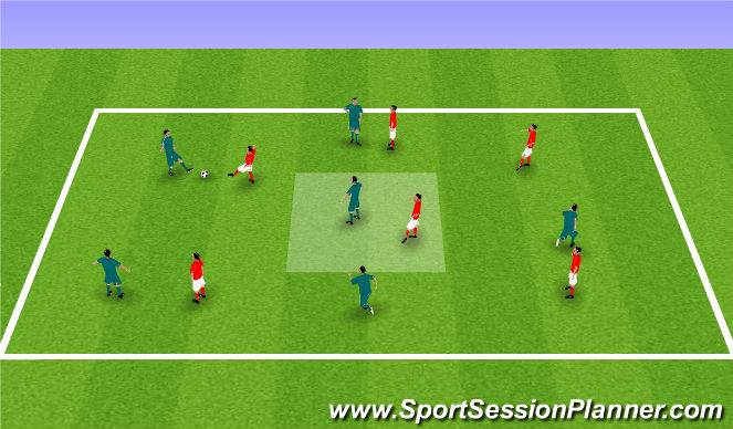 Football/Soccer Session Plan Drill (Colour): Screen 5