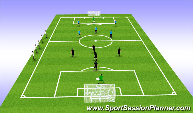 Football/Soccer Session Plan Drill (Colour): Game