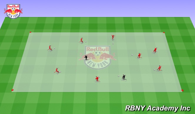 Football/Soccer Session Plan Drill (Colour): Intro