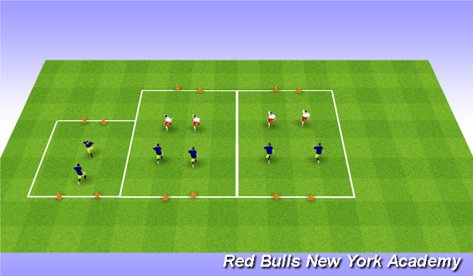 Football/Soccer Session Plan Drill (Colour): Warm Up