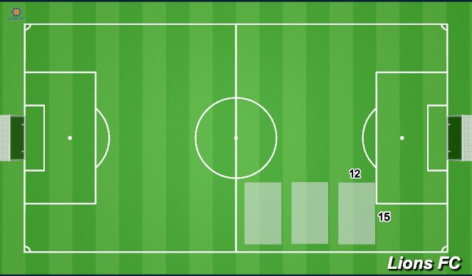 Football/Soccer Session Plan Drill (Colour): BM Warm Up