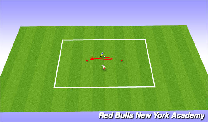 Football/Soccer Session Plan Drill (Colour): Semi-Opposed