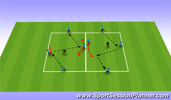 Football/Soccer Session Plan Drill (Colour): Screen 2