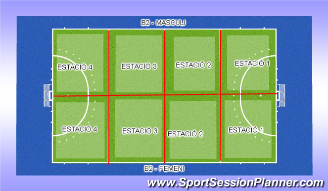 Hockey Session Plan Drill (Colour): ESTRUCTURA