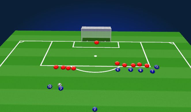 Football/Soccer Session Plan Drill (Colour): Animation 9