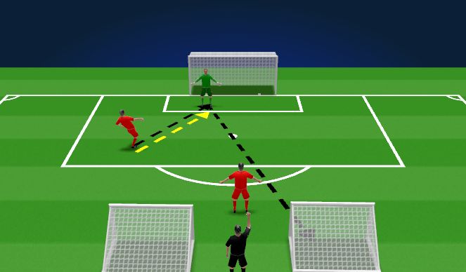 Football/Soccer Session Plan Drill (Colour): w-up