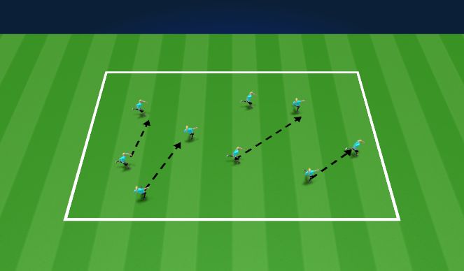 Football/Soccer Session Plan Drill (Colour): Passing and Moving Warm Up