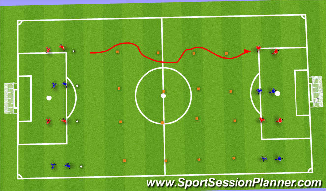 Football/Soccer Session Plan Drill (Colour): Screen 1
