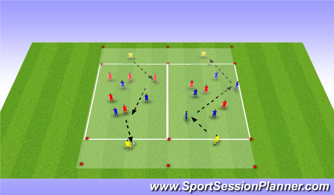 Football/Soccer Session Plan Drill (Colour): Screen 1