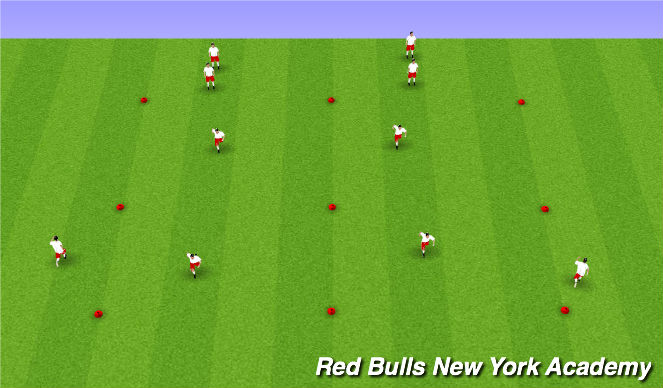 Football/Soccer Session Plan Drill (Colour): SAQ