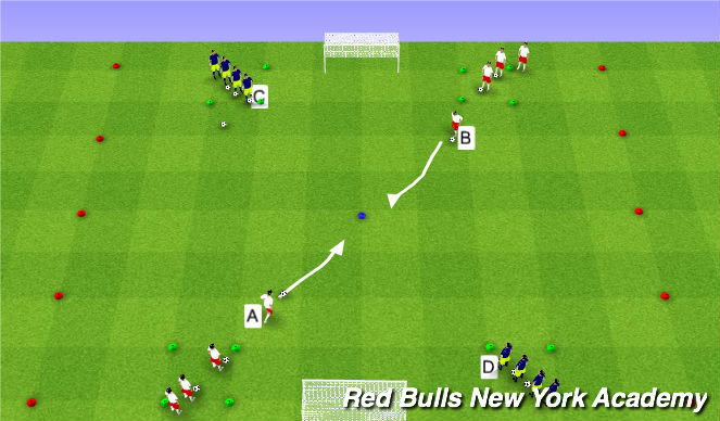 Football/Soccer Session Plan Drill (Colour): Technical