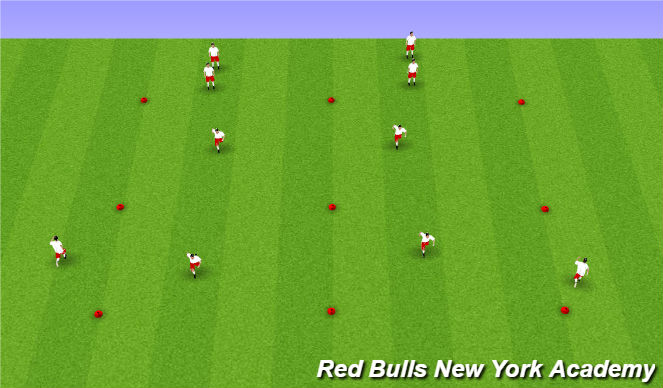 Football/Soccer Session Plan Drill (Colour): SAQ