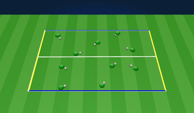 Football/Soccer Session Plan Drill (Colour): Ball Mastery