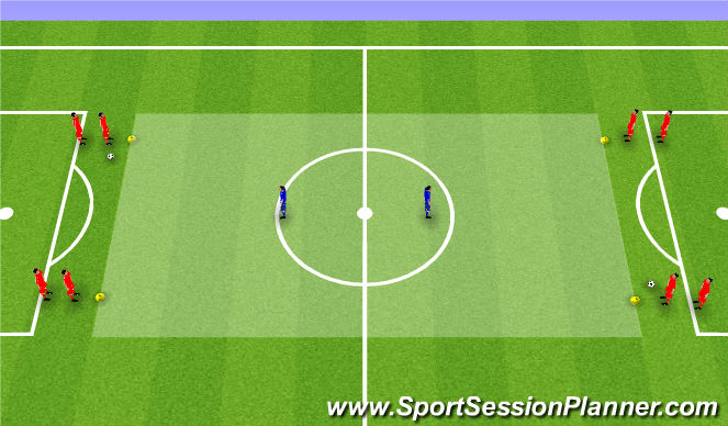 Football/Soccer Session Plan Drill (Colour): Set Up