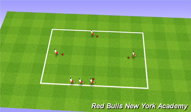 Football/Soccer Session Plan Drill (Colour): warm up 2
