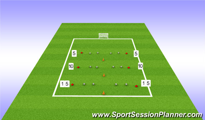 Football/Soccer Session Plan Drill (Colour): 3. Passing Accuracy Challenge