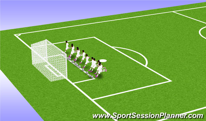 Football/Soccer Session Plan Drill (Colour): Cooling down
