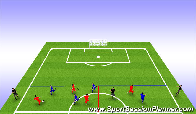 Football/Soccer Session Plan Drill (Colour): Practice 2