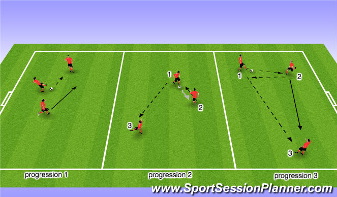 Football/Soccer Session Plan Drill (Colour): Warm-Up