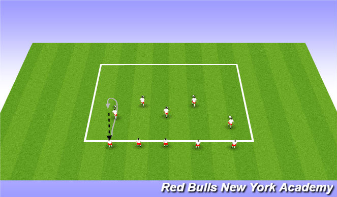 Football/Soccer Session Plan Drill (Colour): Skills Development