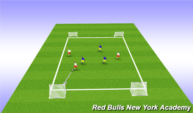 Football/Soccer Session Plan Drill (Colour): Conditioned Game